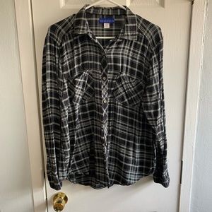 Simply Styled - black plaid - large
